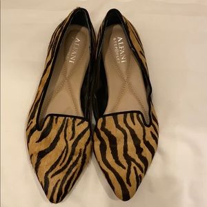 Alfani step and flex animal skin loafers